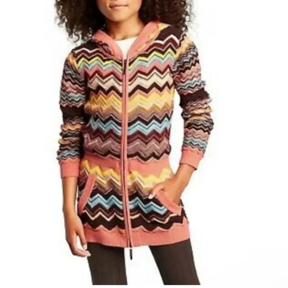 Missoni for Target Zip Front Knit Sweater Girls Small - Picture 1 of 6